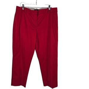 Talbots Red Cropped Work Wear Women's Dress Pants 16